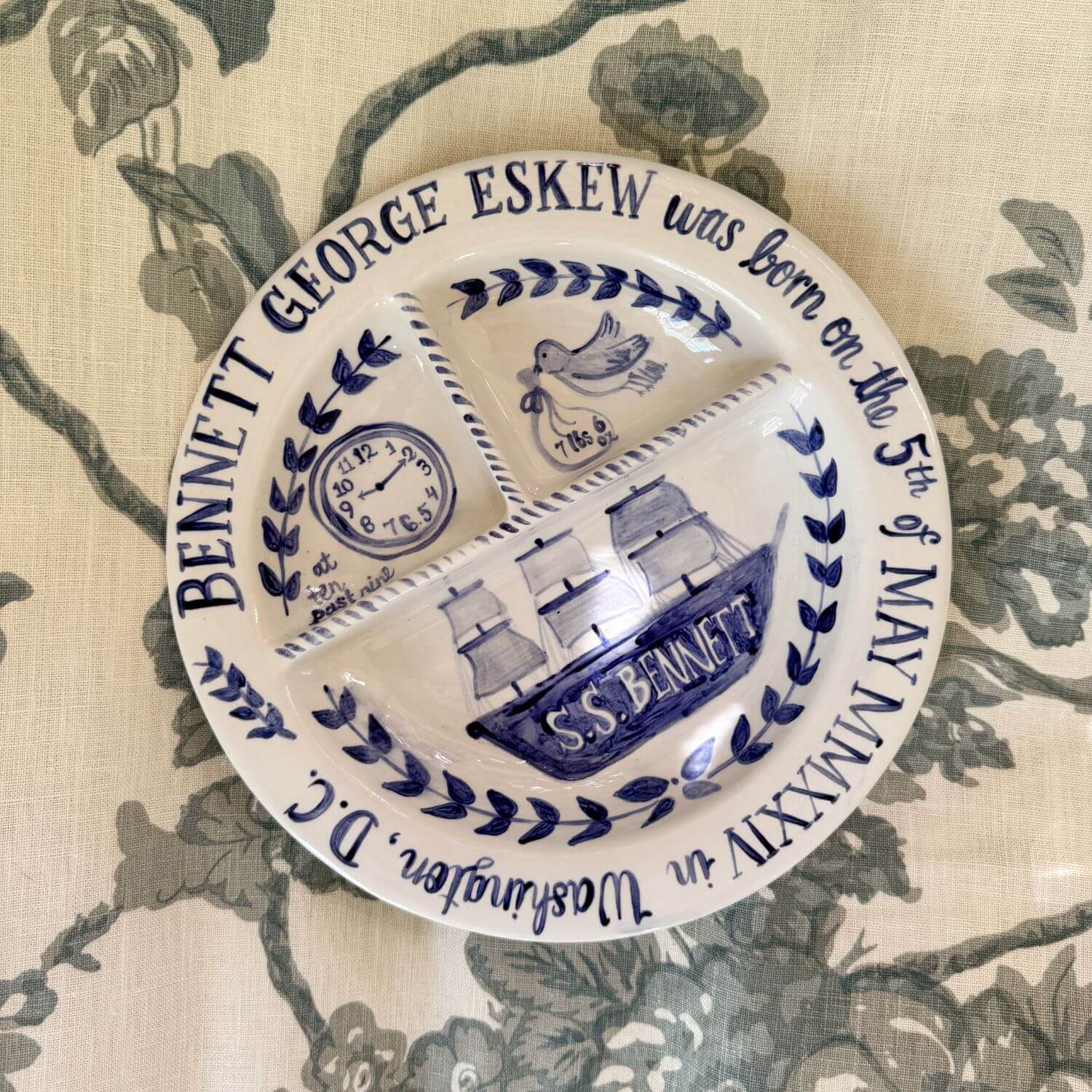 Children’s Divided Plate in Ship
