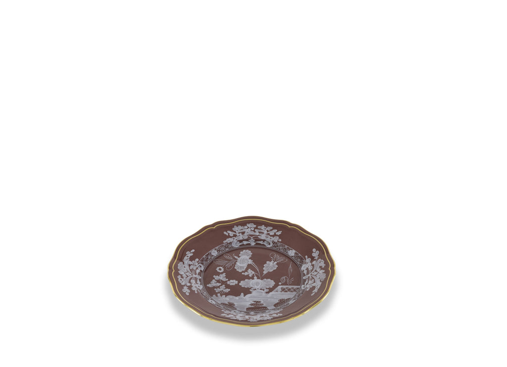 Oriente Italiano Antico Doccia Flat Bread Plate in Castagna