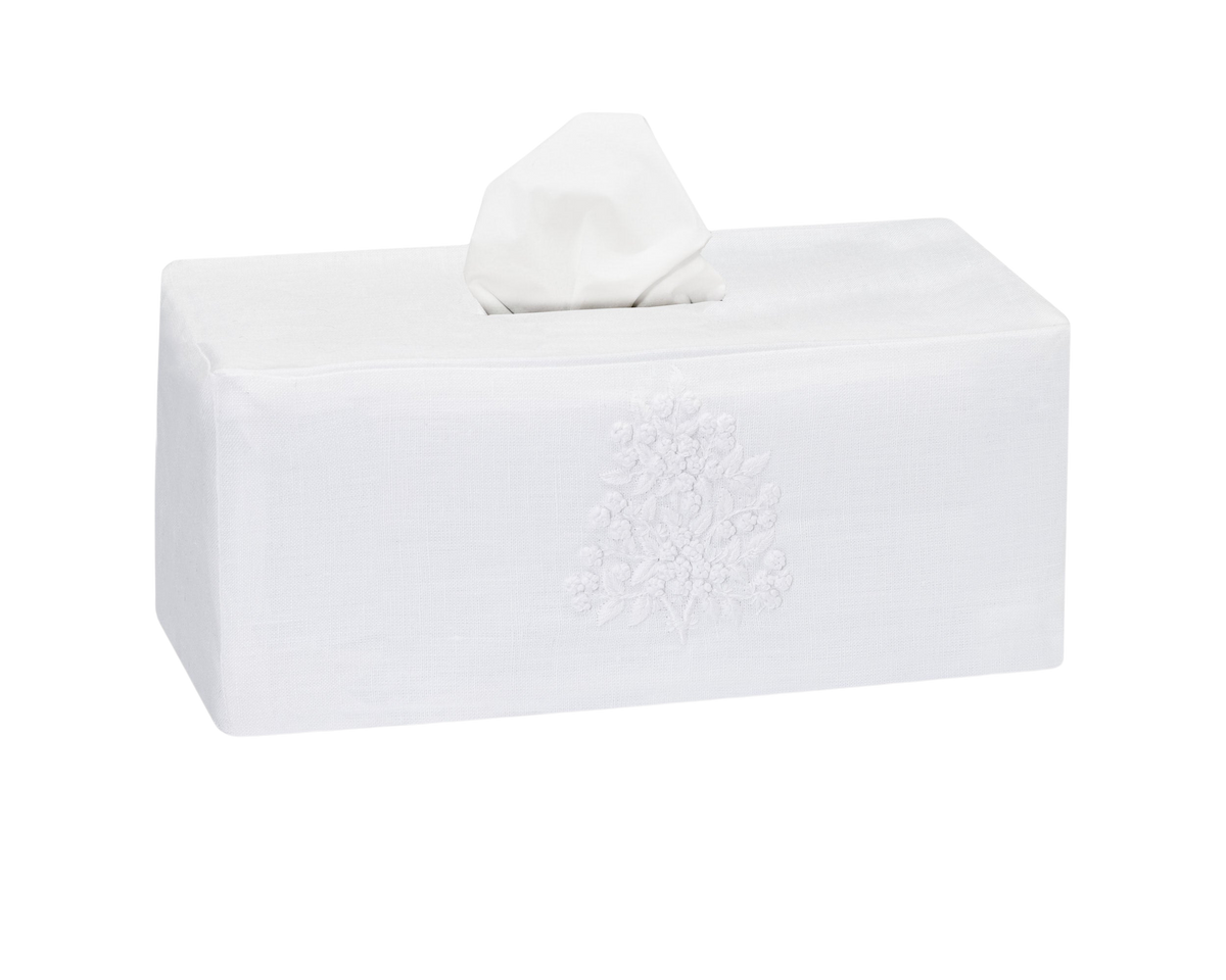 Jardin Classic Linen Long Tissue Box Cover in Six Colors