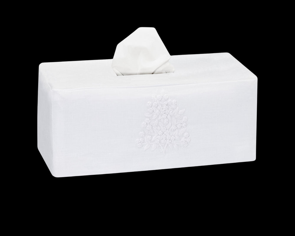 Jardin Classic Linen Long Tissue Box Cover in Six Colors | Over The Moon