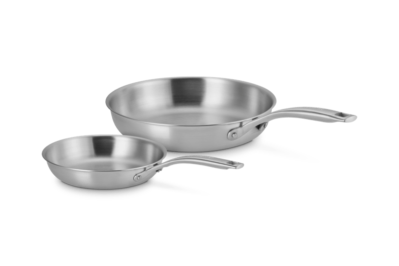 Essential Stainless Steel 2-Piece Fry Pan Set, 10 in.
