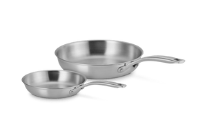 Essential Stainless Steel 2-Piece Fry Pan Set, 10 in.