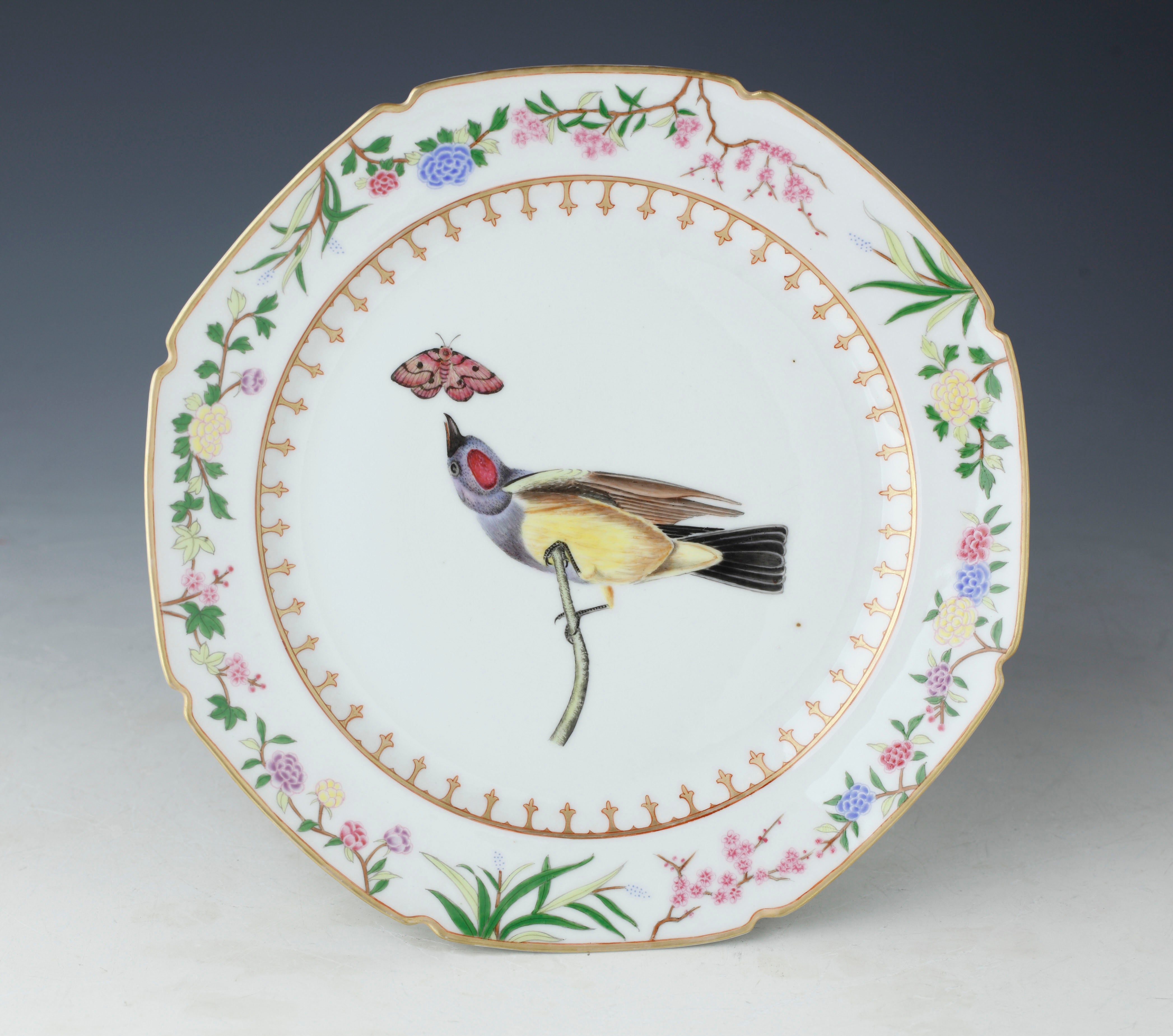 Arkansas Flycatcher Dessert Plate (write a custom message to be painted on the back along with your name so we will always remember who gifted us the plate!)