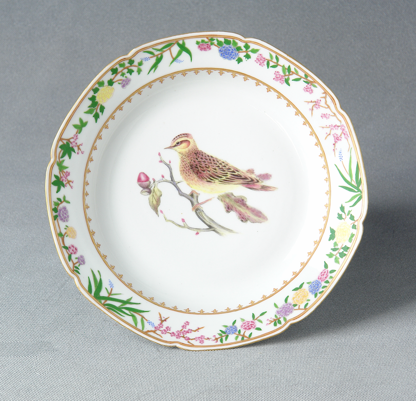 Woodlark Dessert Plate (write a custom message to be painted on the back along with your name so we will always remember who gifted us the plate!)