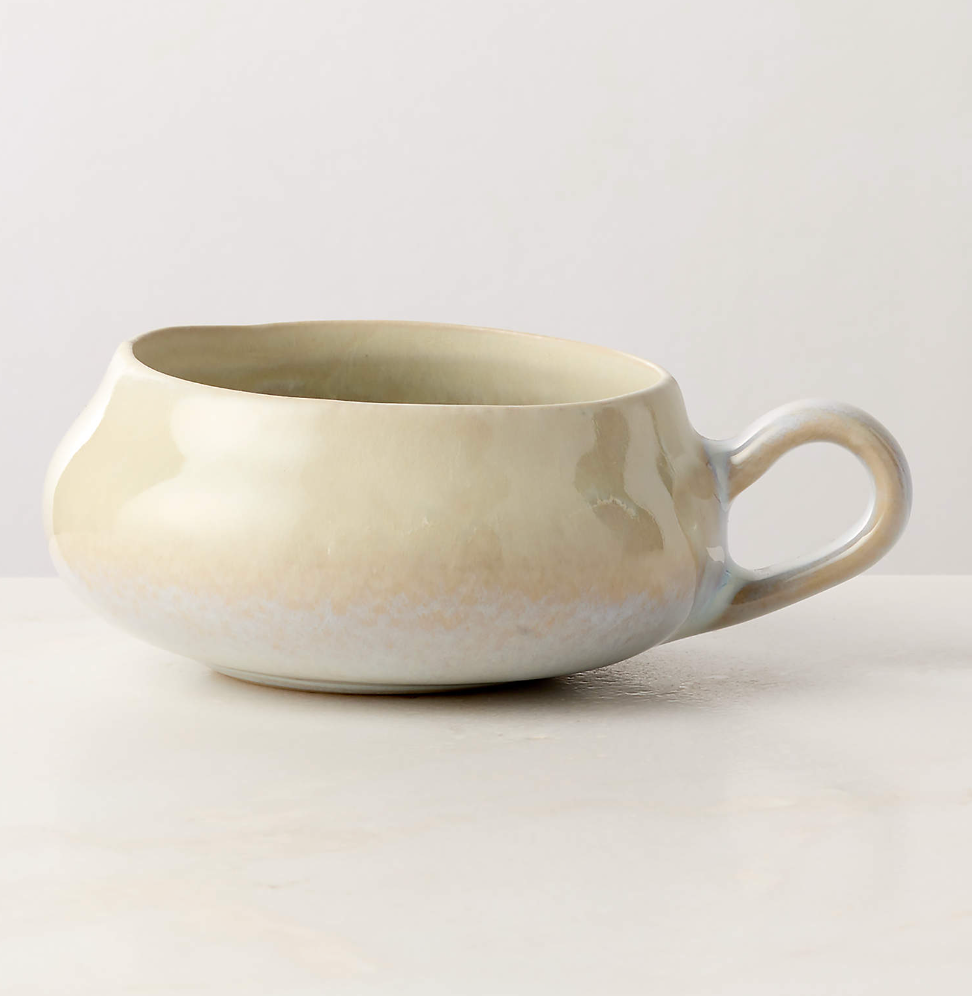 CB2 Aba Ivory Cappuccino Mug 6.5oz