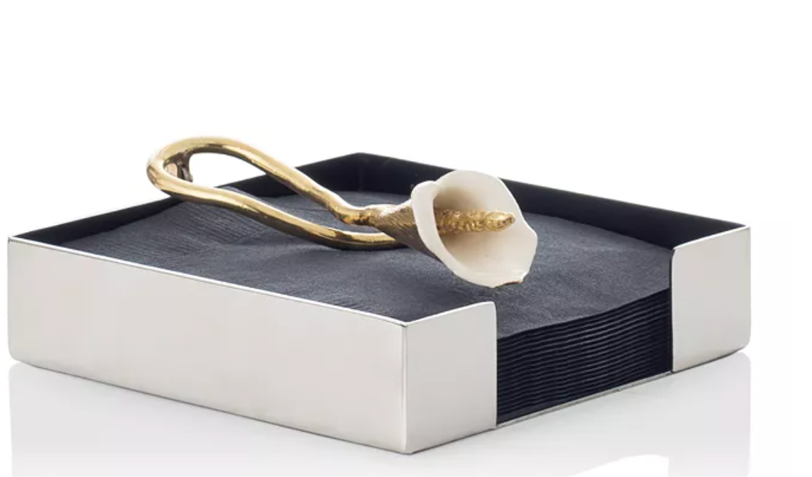 Calla Lily Cocktail Napkin Holder