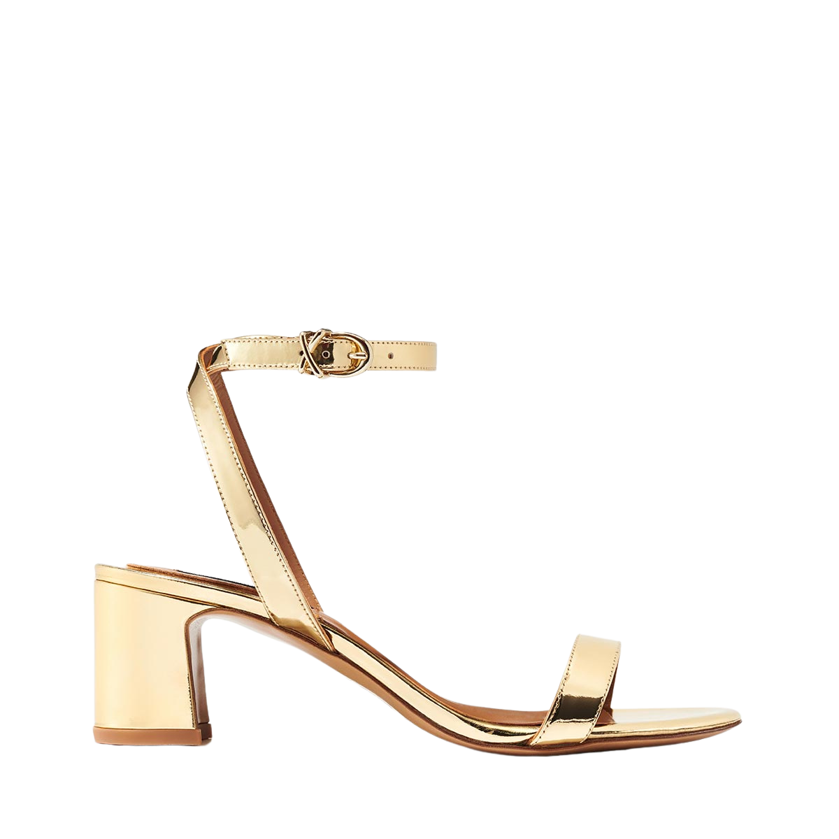 The Stella Sandal in Gold Mirror