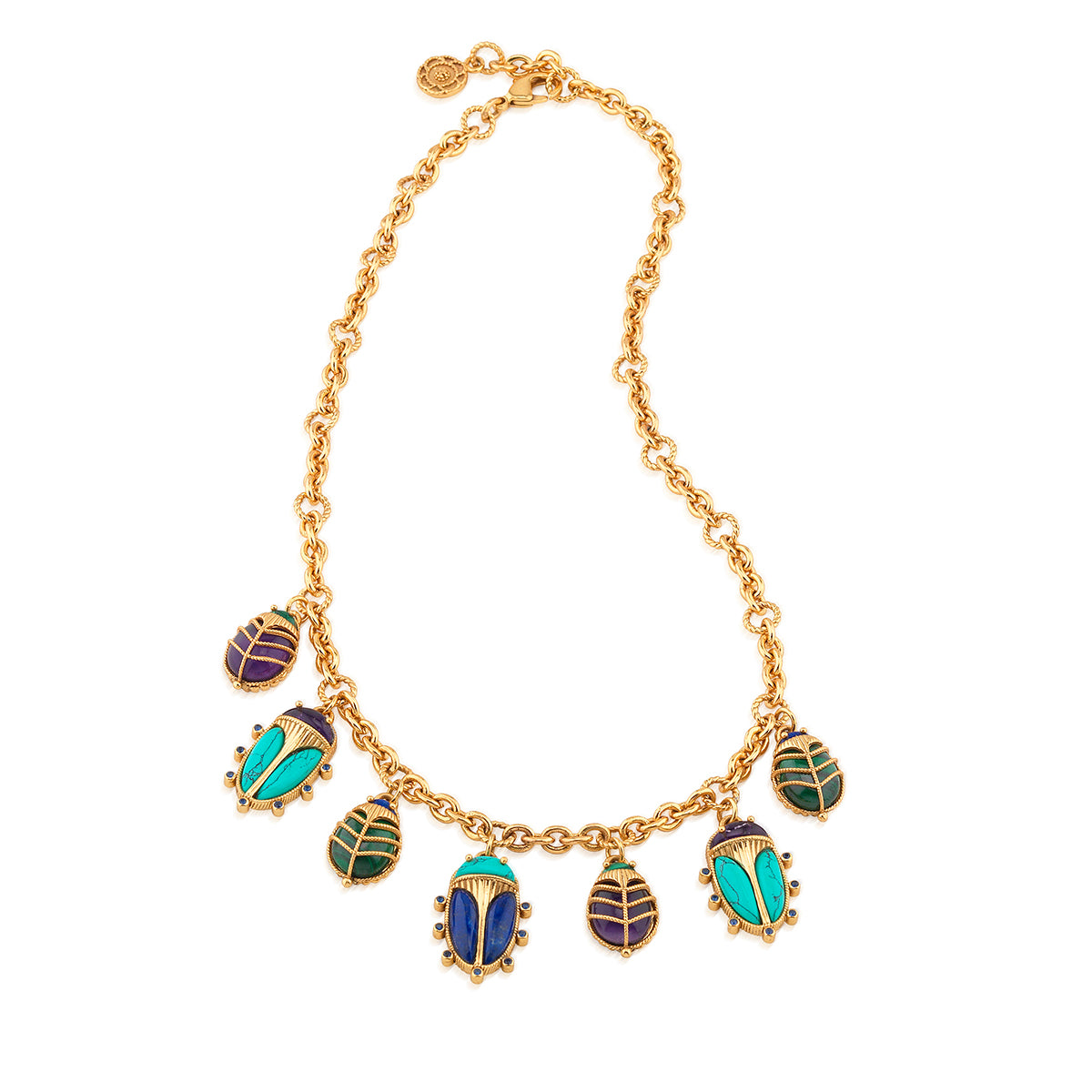Scarab Family Necklace in Multi