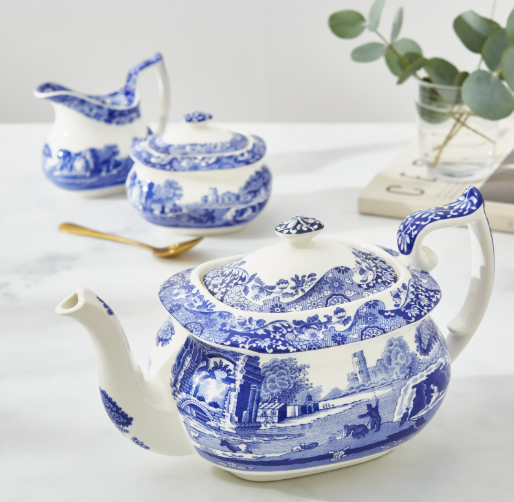 Blue Italian Teapot