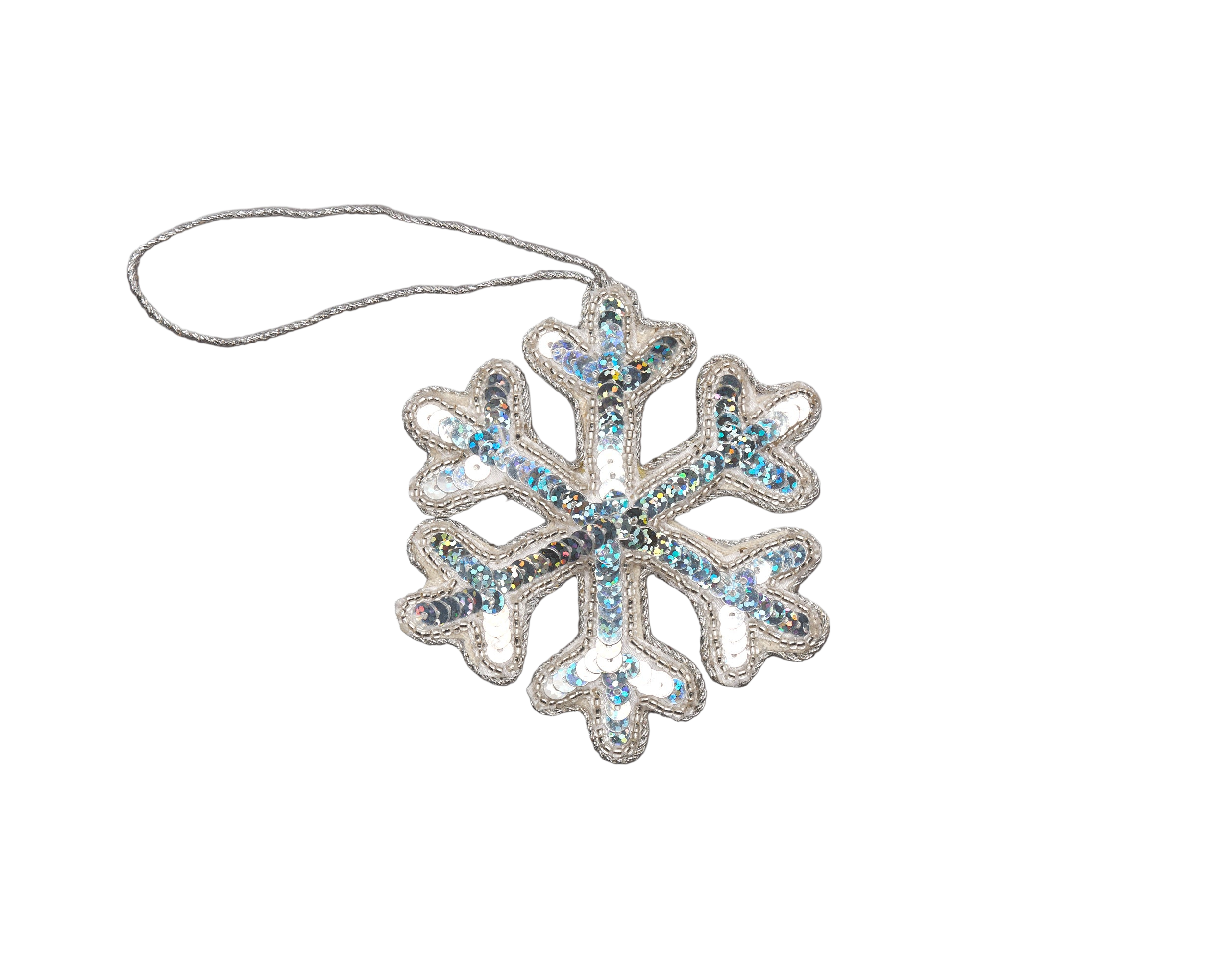 Snowflake Silver Ornament