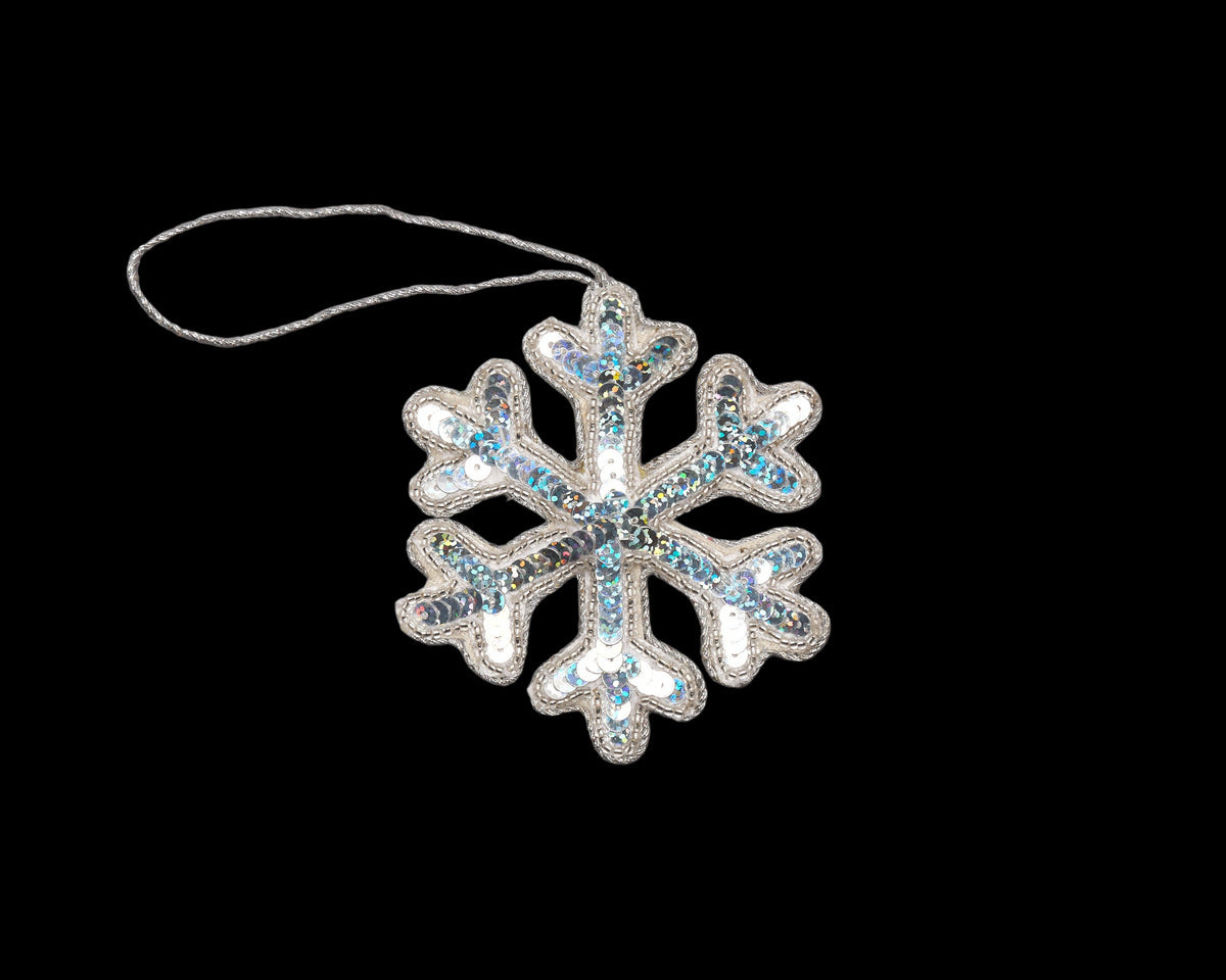 Snowflake Silver Ornament