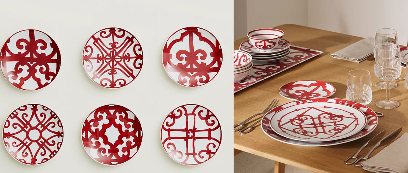 Balcon du Guadalquivir set of 6 bread and butter plates (n°1 to 6)