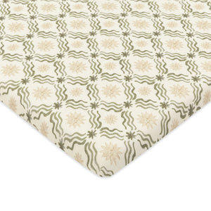 All-Stages® Bassinet Sheet in GOTS Certified Organic Brushed Cotton by Nate Berkus in Juniper Star