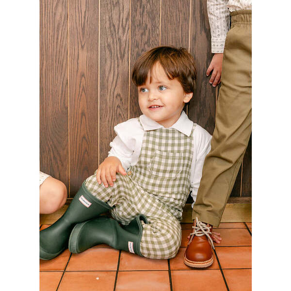 Anderson Overall, Green Gingham (6M)