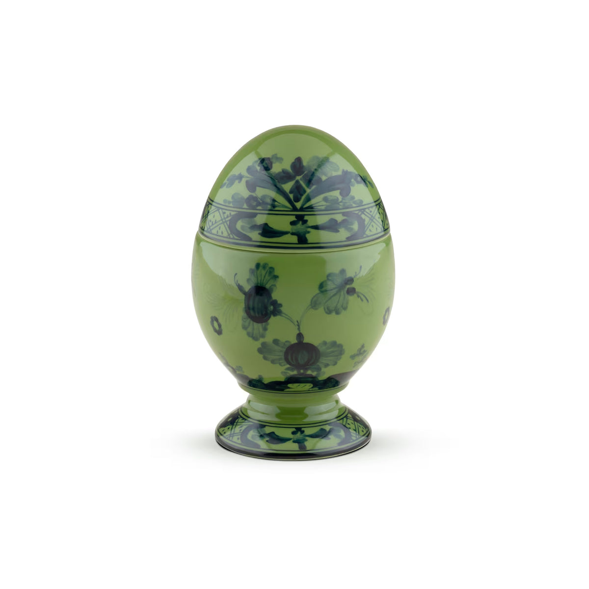 Oriente Italiano Egg With Cover in Malachite