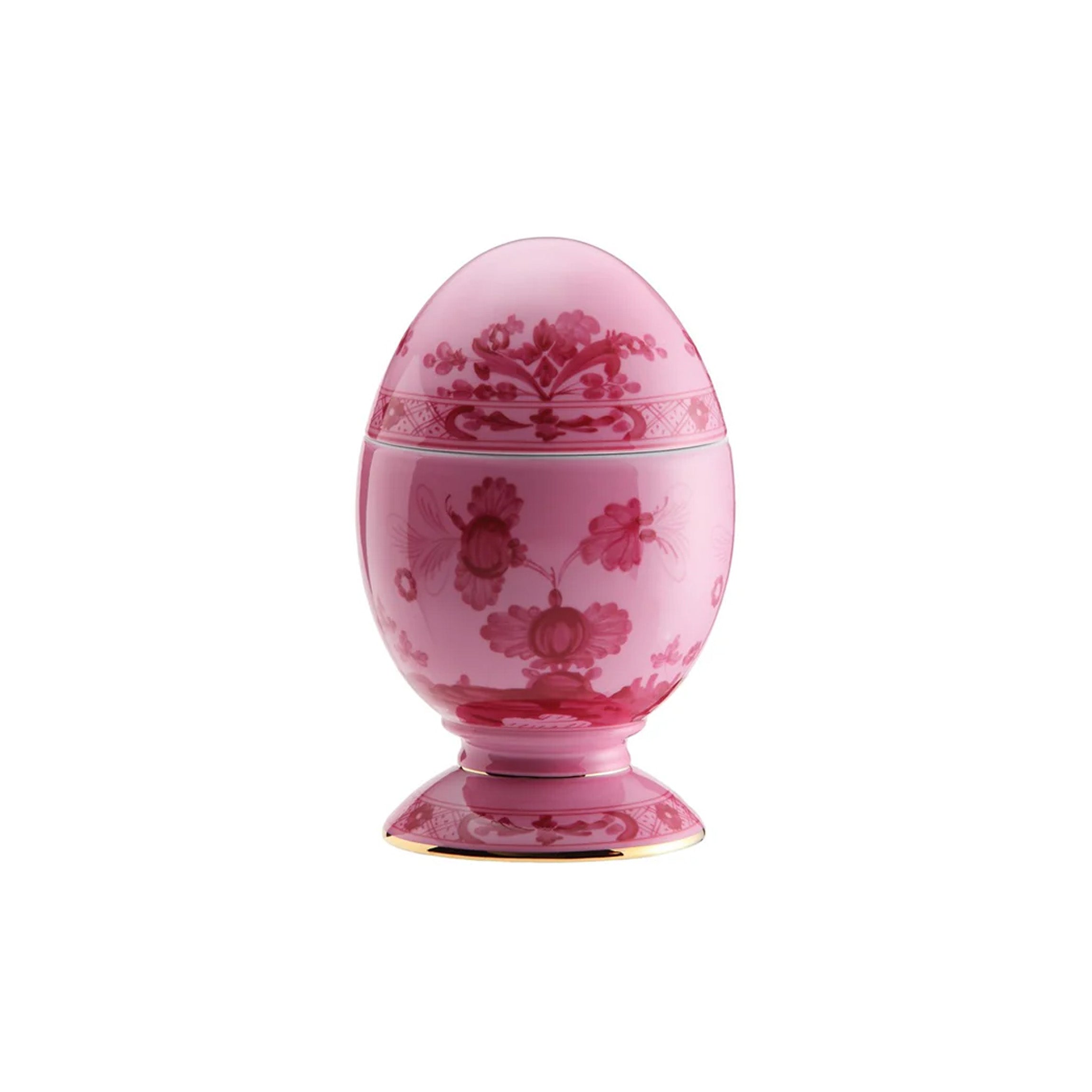 Oriente Italiano Large Egg With Cover in Porpora