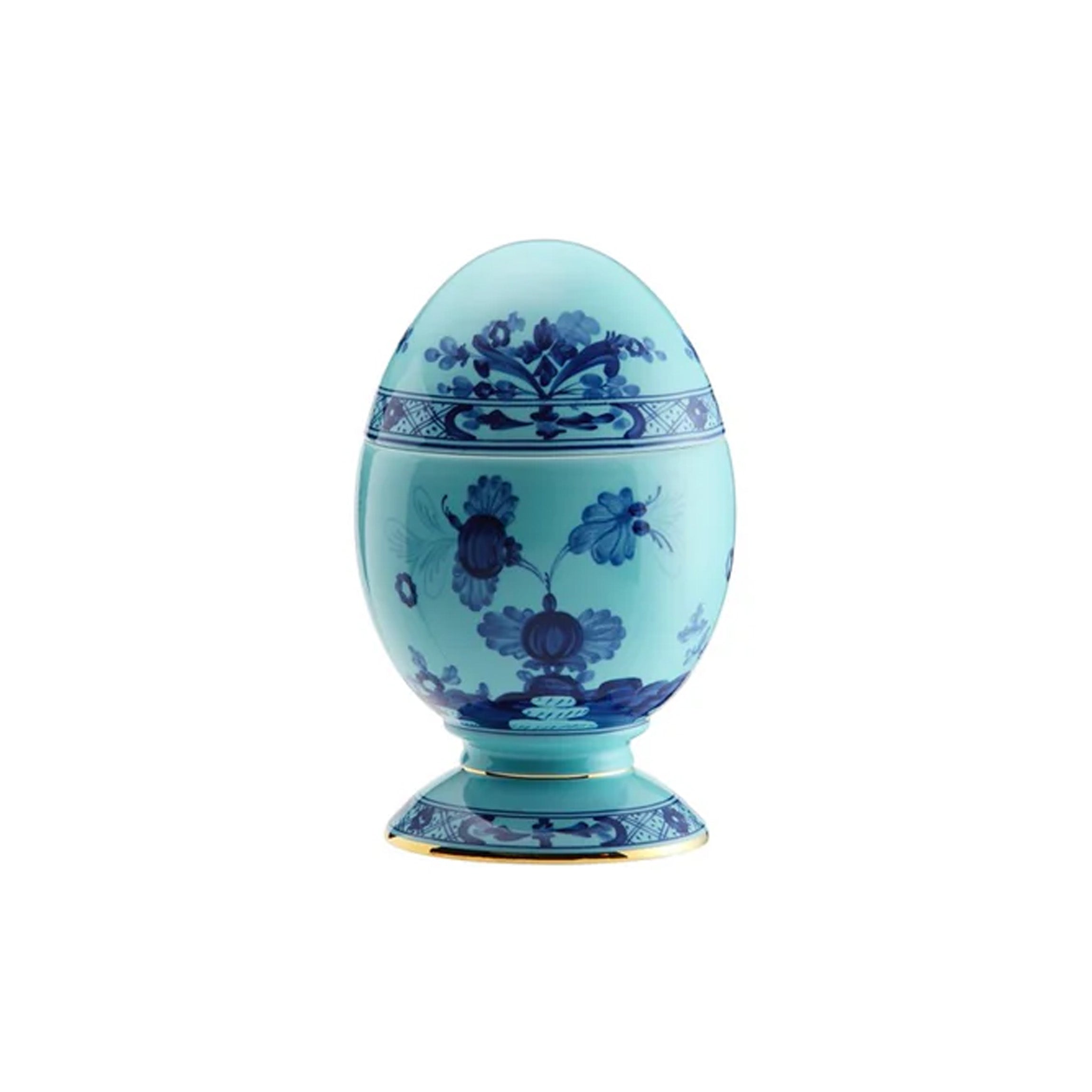 Oriente Italiano Egg With Cover in Iris