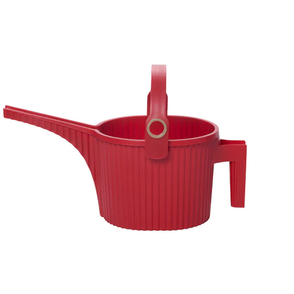 Hachiman Garden Beetle Watering Can Small in Red