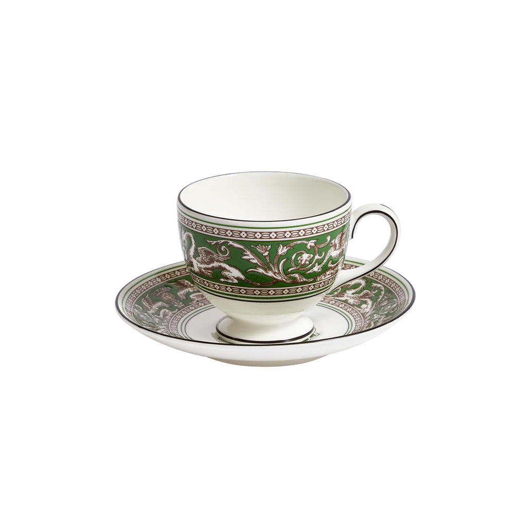 Florentine Verde Teacup Saucer