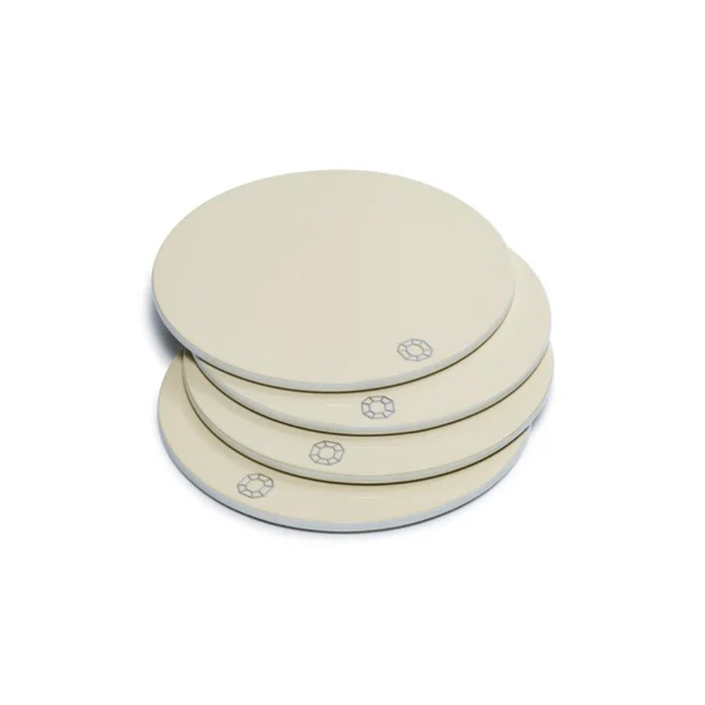 Octogone Coasters in Ivory, Set of 4