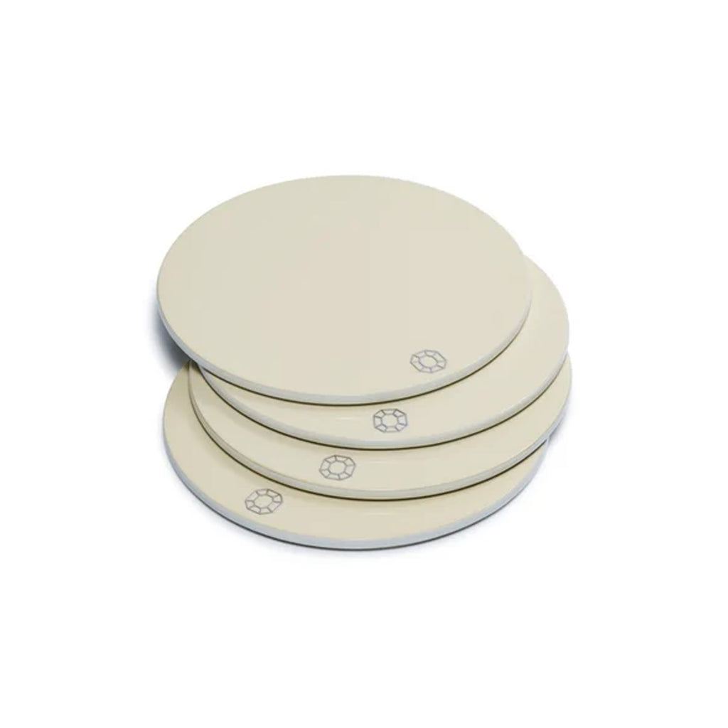Octogone Coasters in Ivory, Set of 4