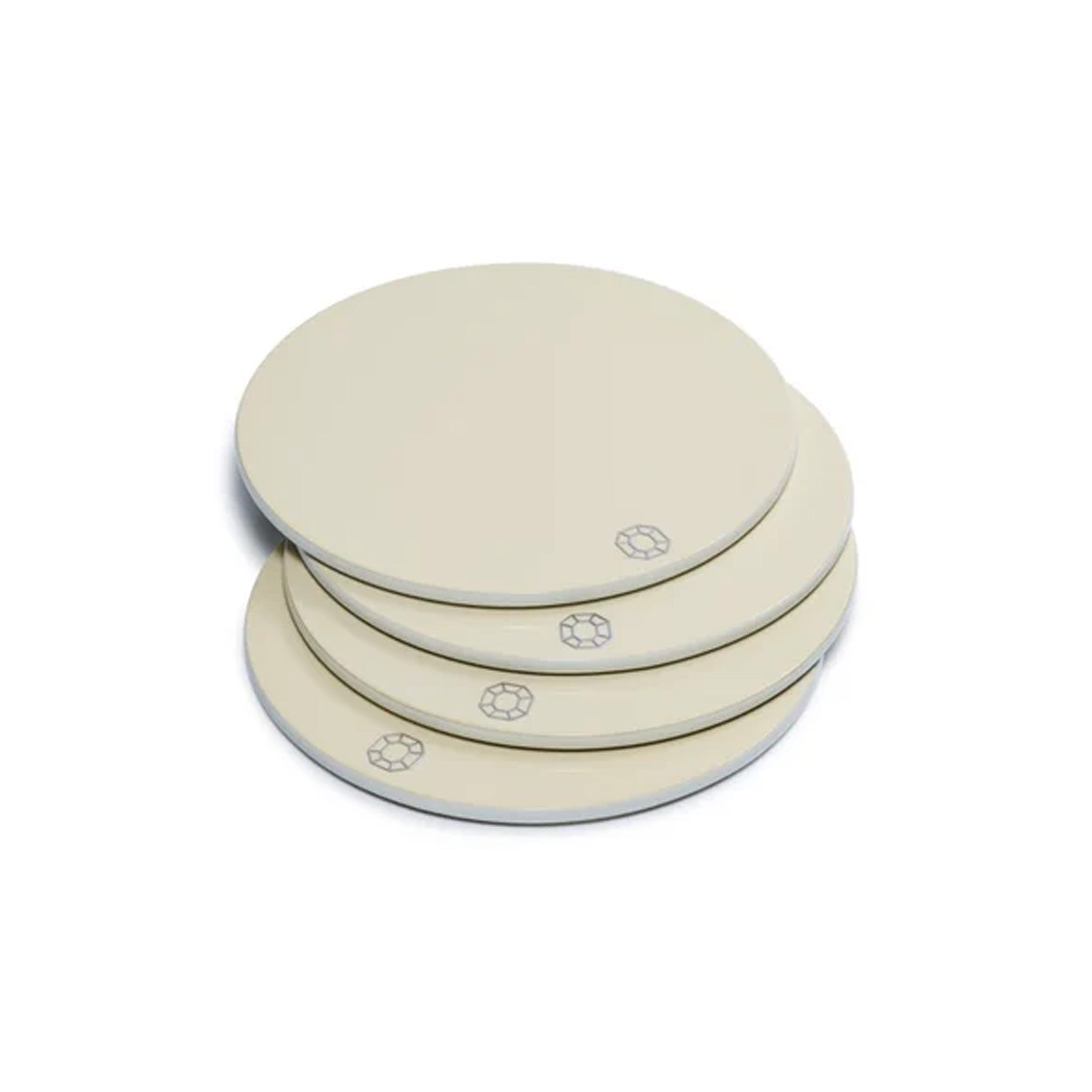 Octogone Coasters in Ivory, Set of 4
