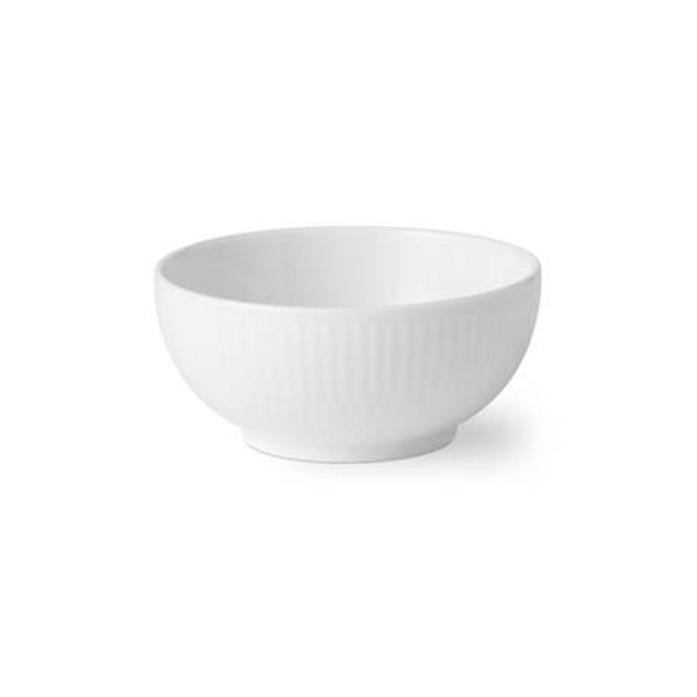 White Fluted Bowl, 4.13