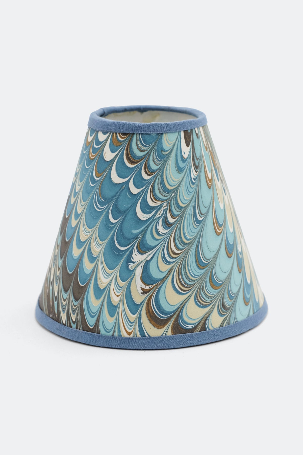 6" Clip-On Chandelier Sconce Lampshade in Hand-Marbled