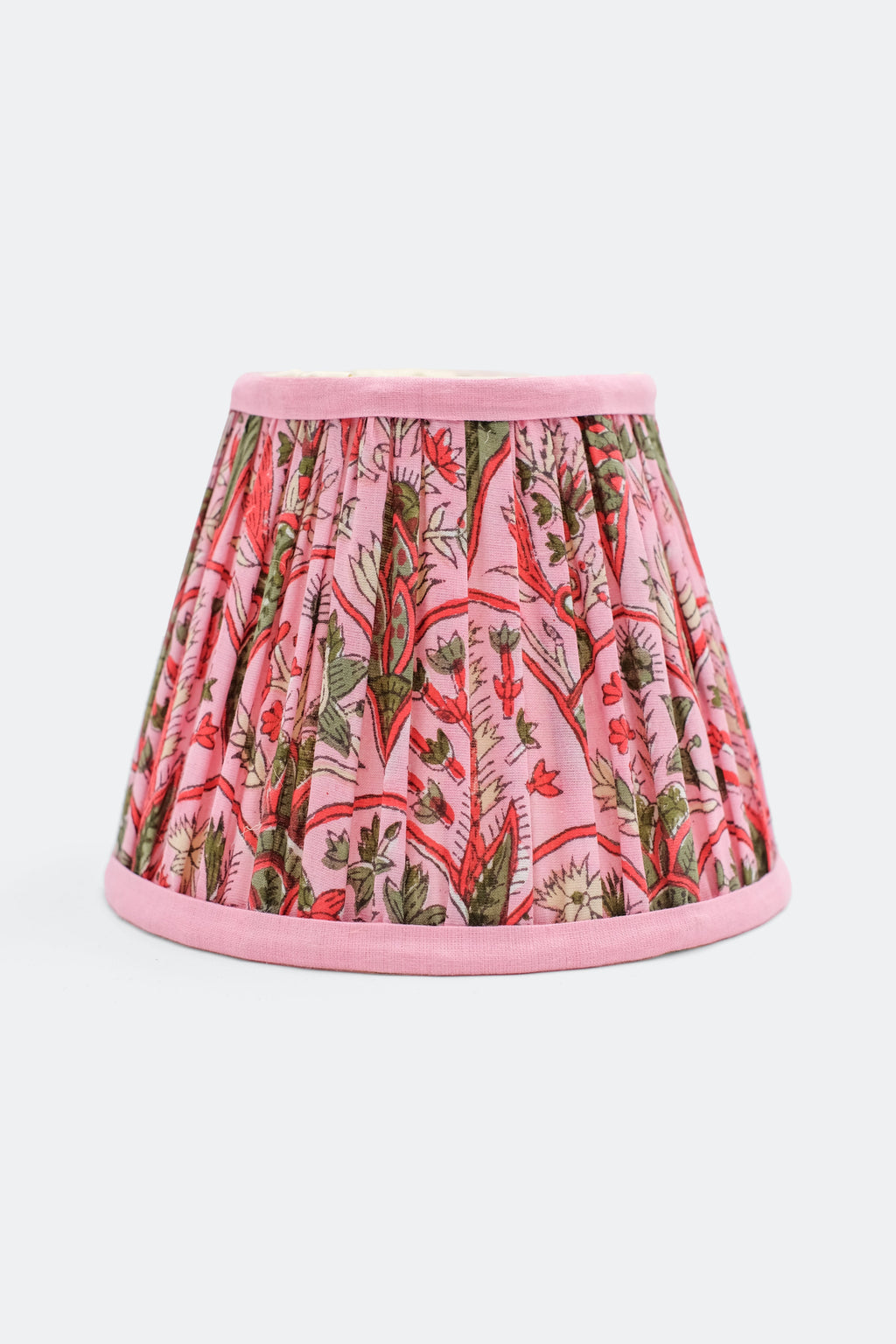 6'' Mini Pleated Lampshade in Blockprint