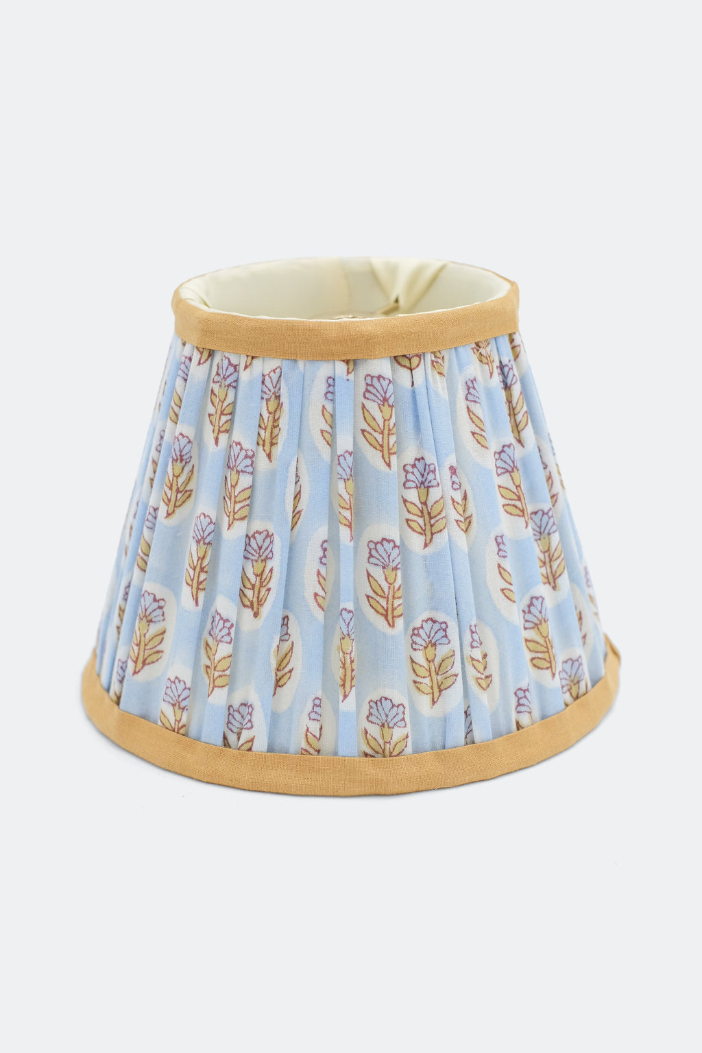 6'' Mini Pleated Lampshade in Blockprint