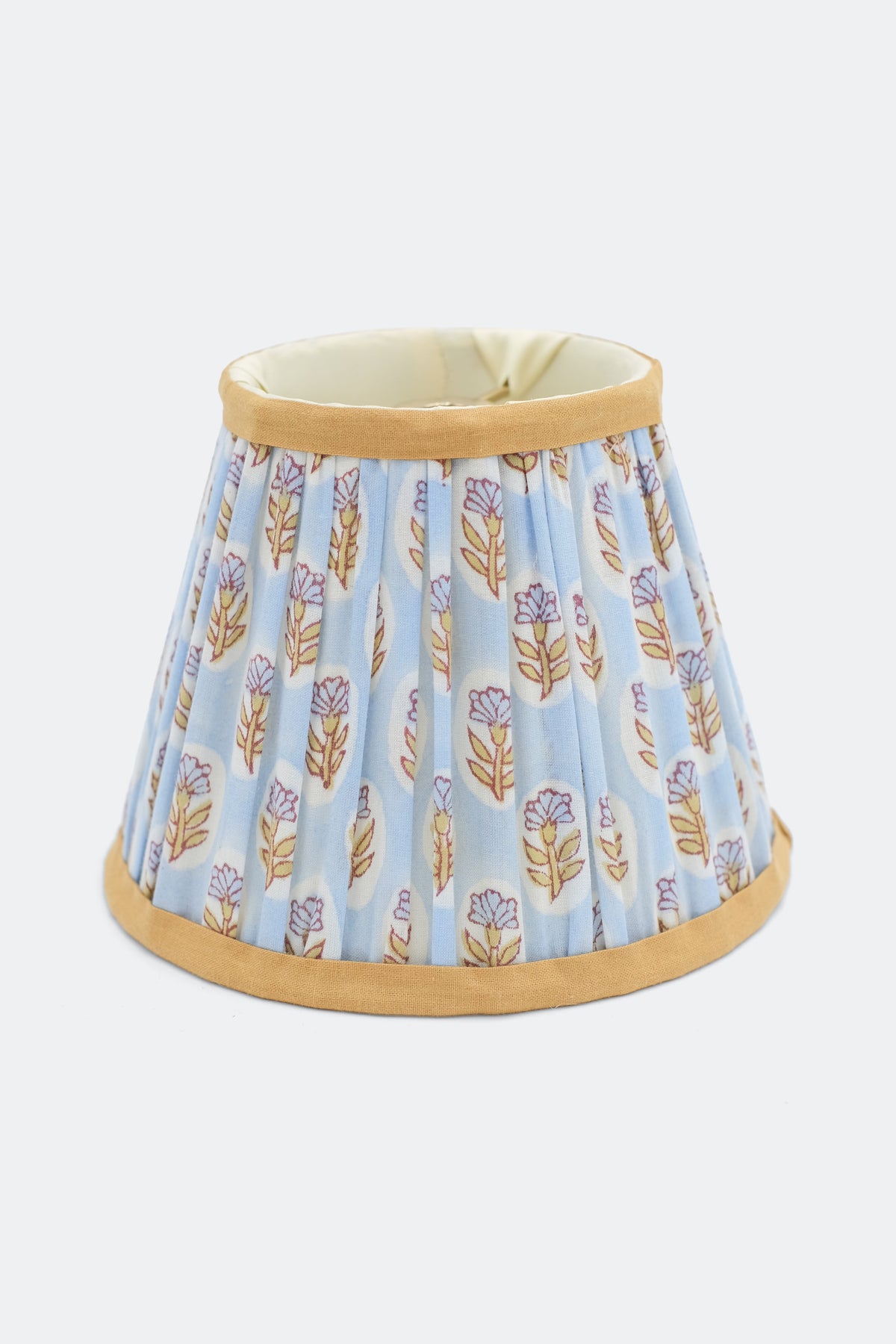 6'' Mini Pleated Lampshade in Blockprint