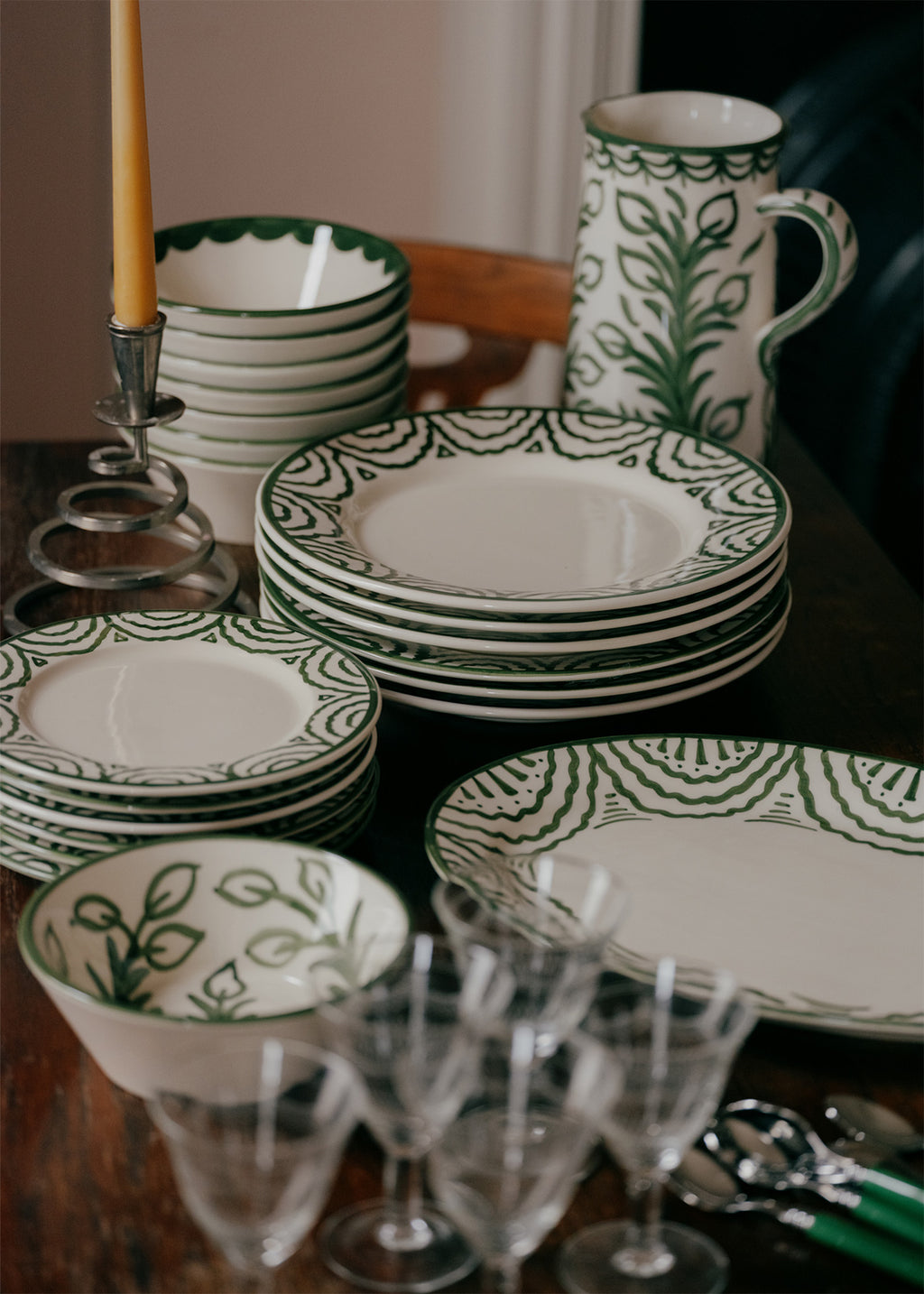 Green Tabla Side Plate