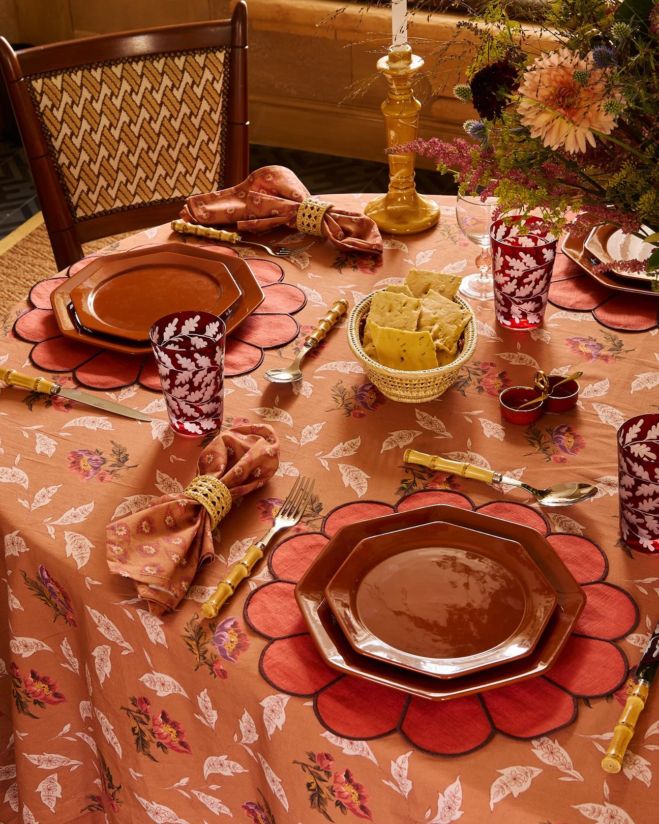 Lavinia Terracotta Napkins, Set of 4