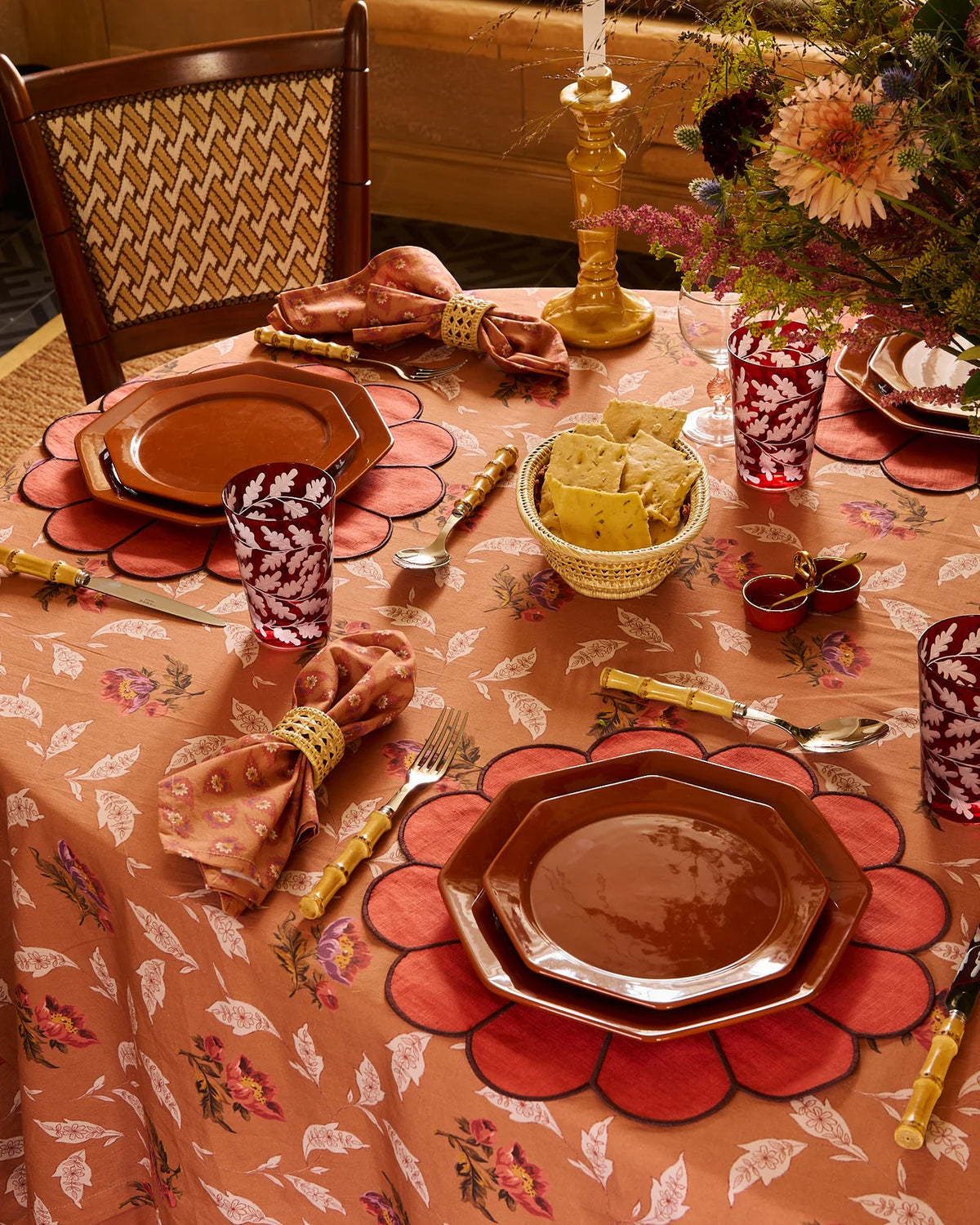 Lavinia Terracotta Napkins, Set of 4