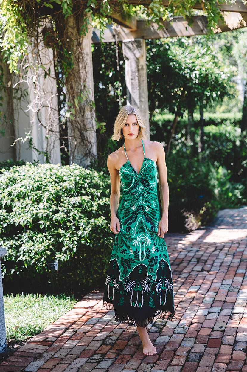 Shelter Island Dress in Sanibel Island Green