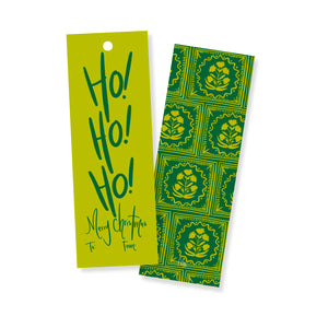 Block Print Block Print Ho! Ho! Ho! Gift Tag Set
