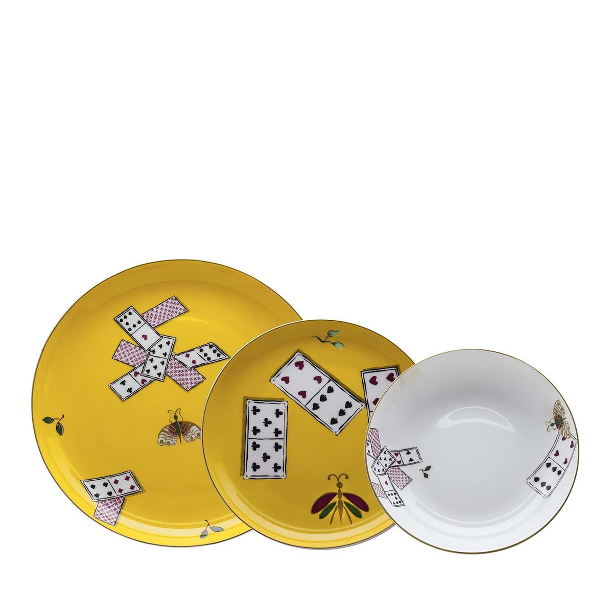 Carte Da Zogo Set of 3 Plates (Dinner, Salad, Dessert)