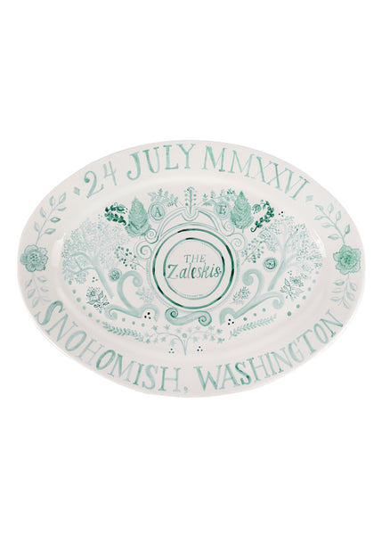 Wedding Platter in Botanical