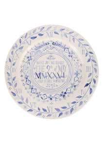 Wedding Platter in Clock with Vines