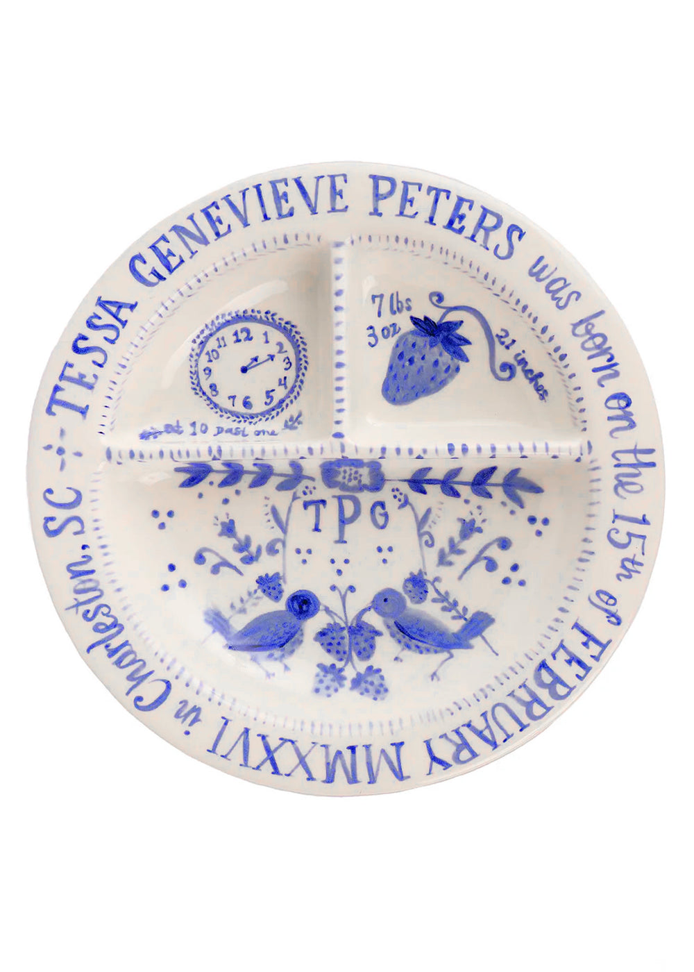 Children’s Divided Plate in Strawberry Thief