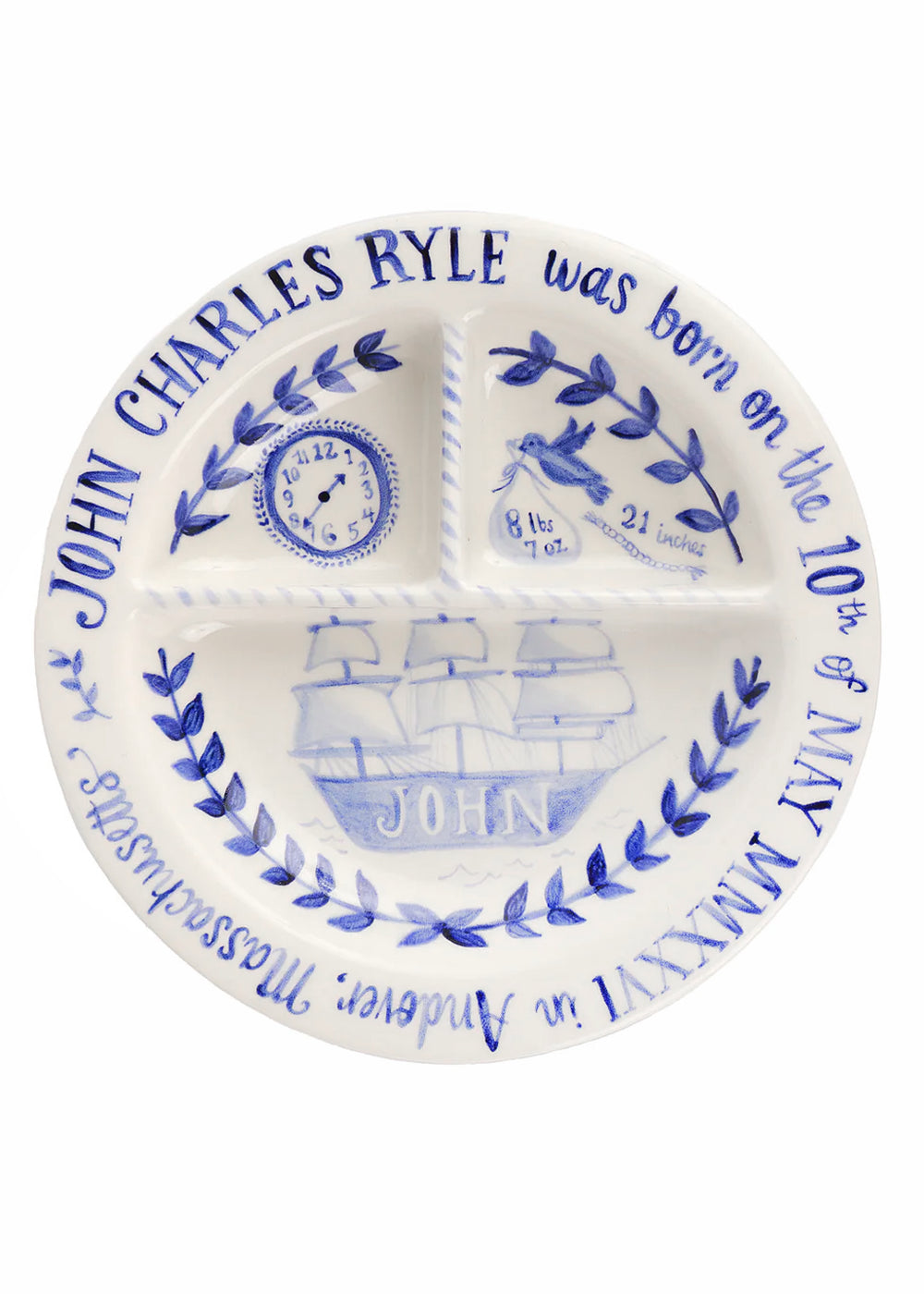 Children’s Divided Plate in Ship