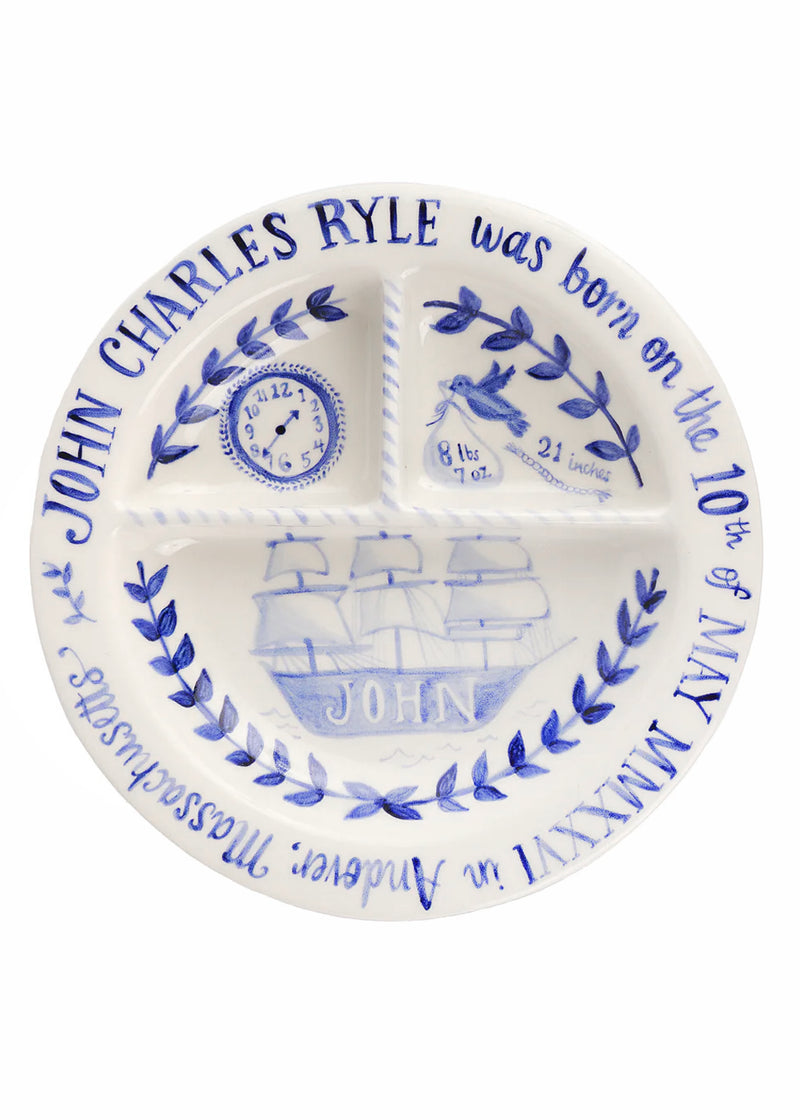 Children’s Divided Plate in Ship