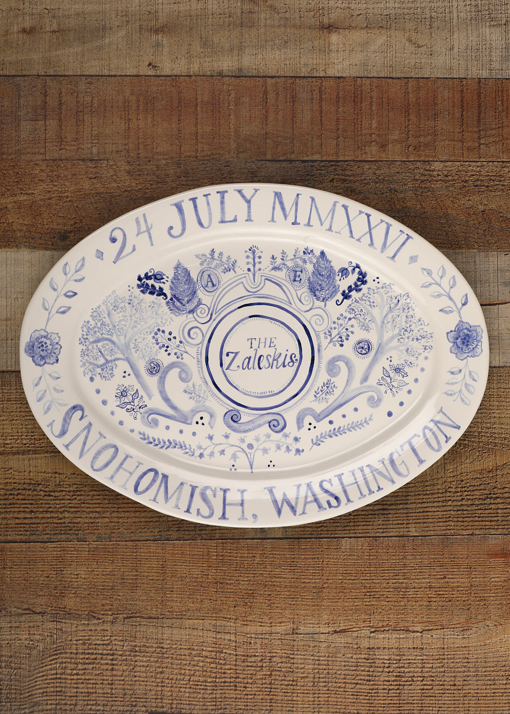 Wedding Platter - Botanical