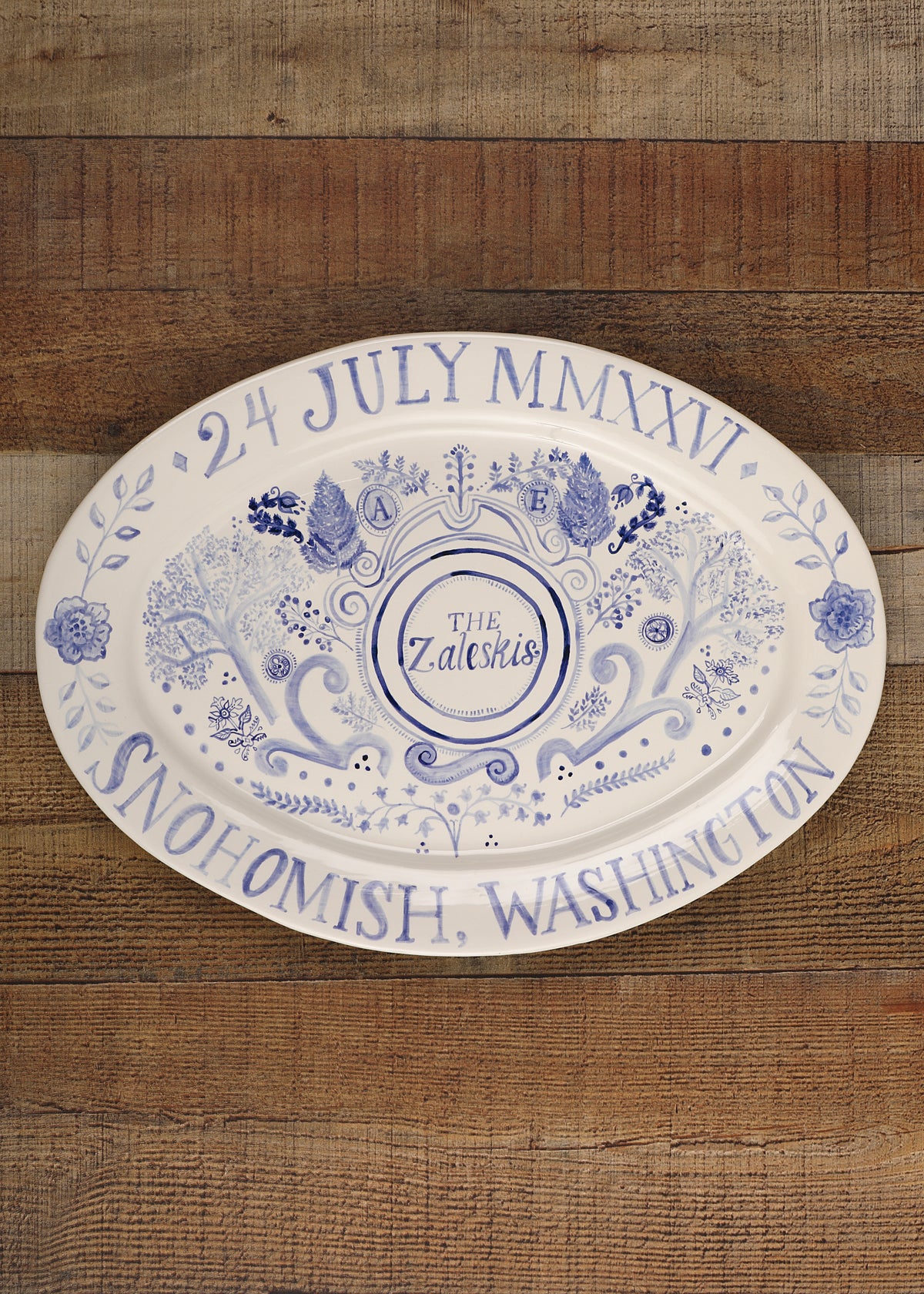 Wedding Platter - Botanical