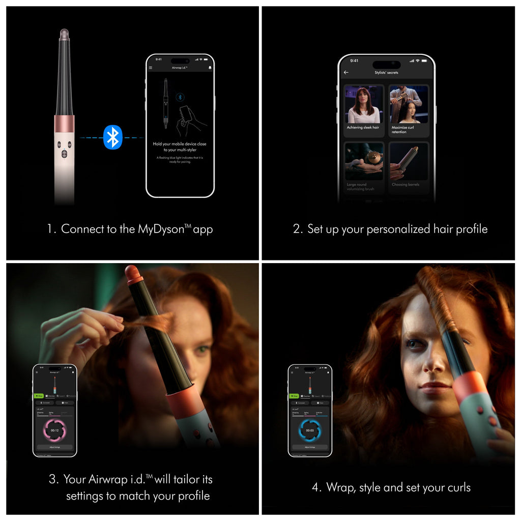 AirWrap Multi-Styler Curly + Coily in Ceramic Pink & Rose Gold