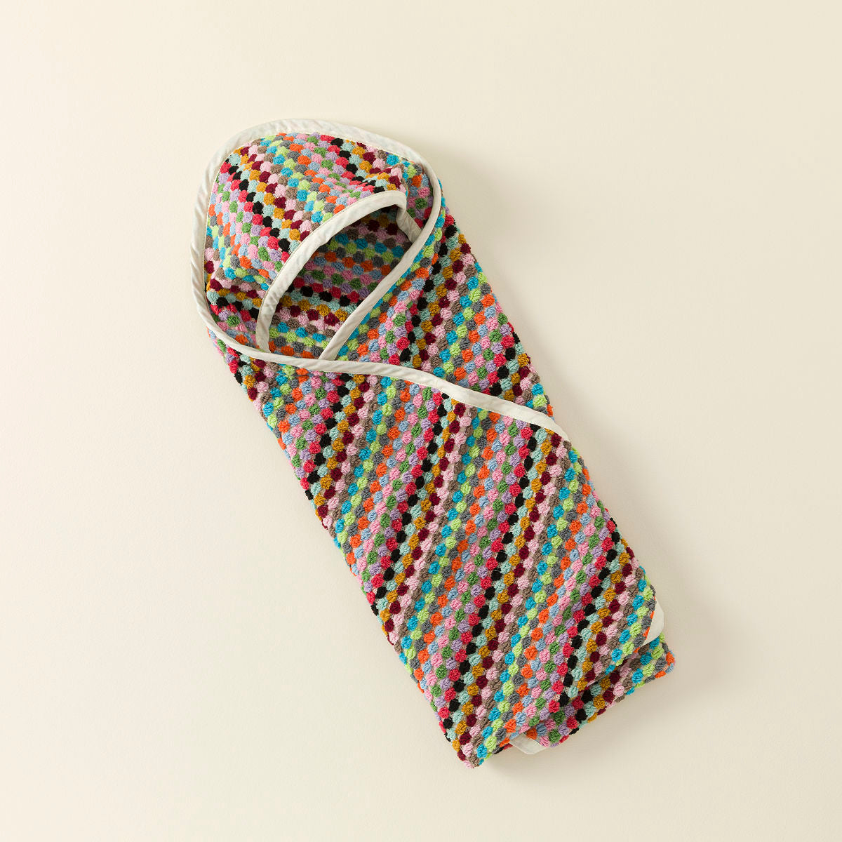 Bath Time Confetti Baby Swaddle Towel