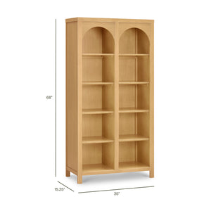 Eloise Assembled Bookcase in Honey