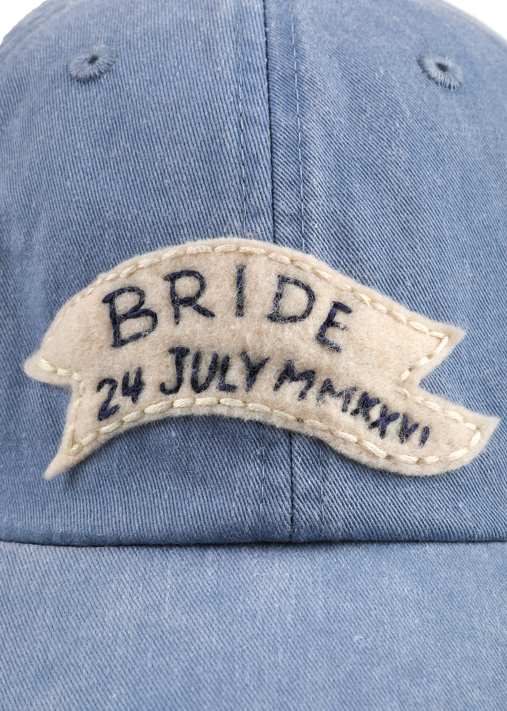 Hand Embroidered “Bride” Baseball Cap