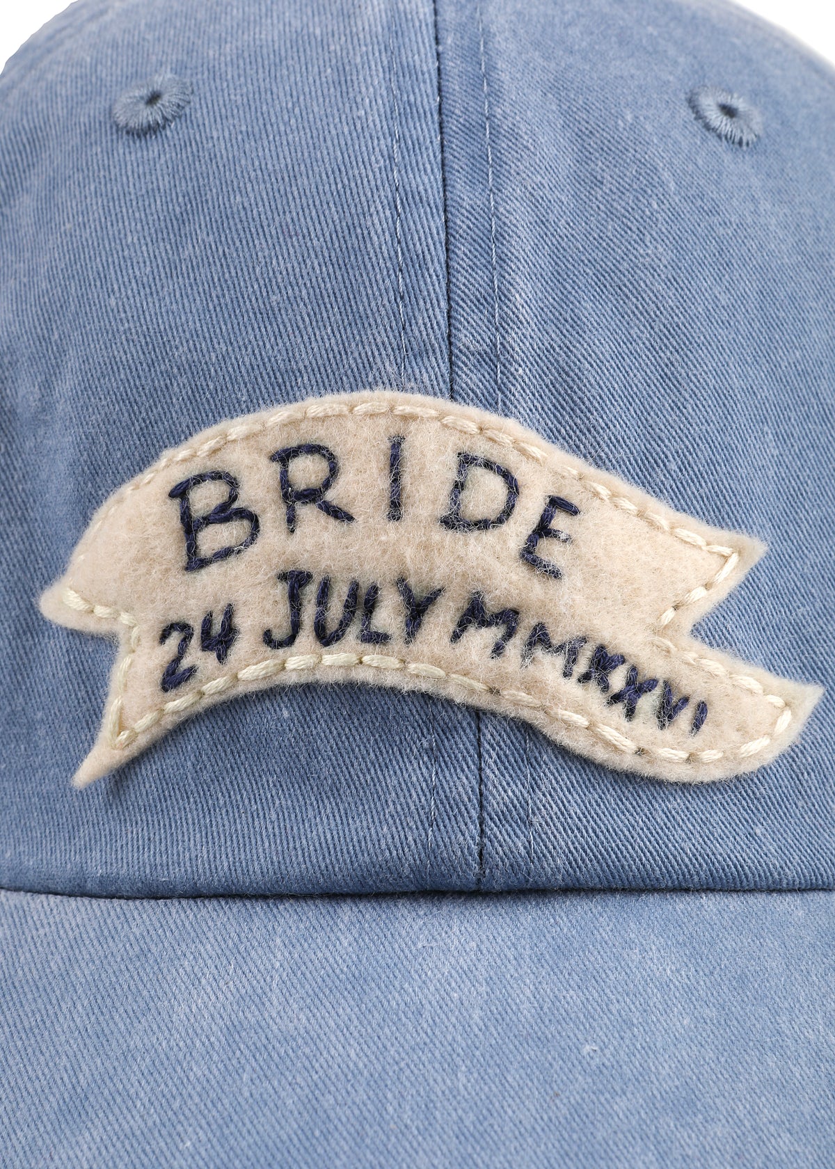 Hand Embroidered “Bride” Baseball Cap
