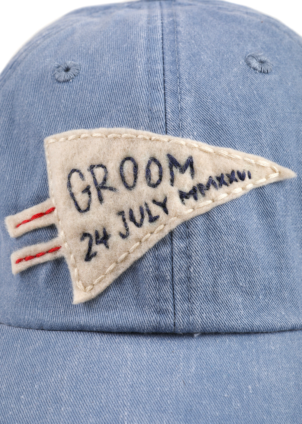 Hand Embroidered “Groom” Baseball Cap